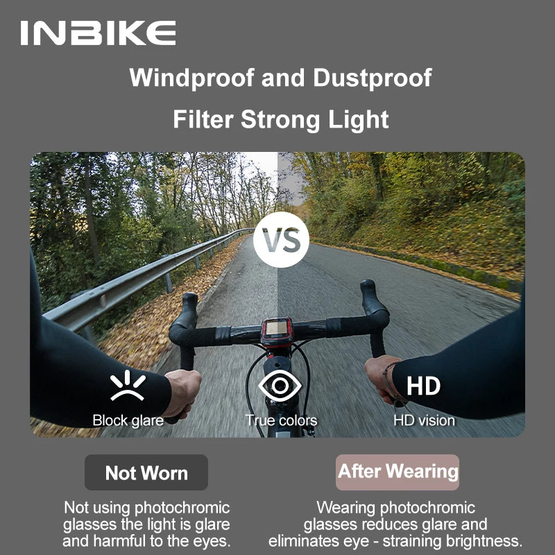 Gafas de Ciclismo Polarizadas INBIKE – Protección UV400 para MTB y Carretera