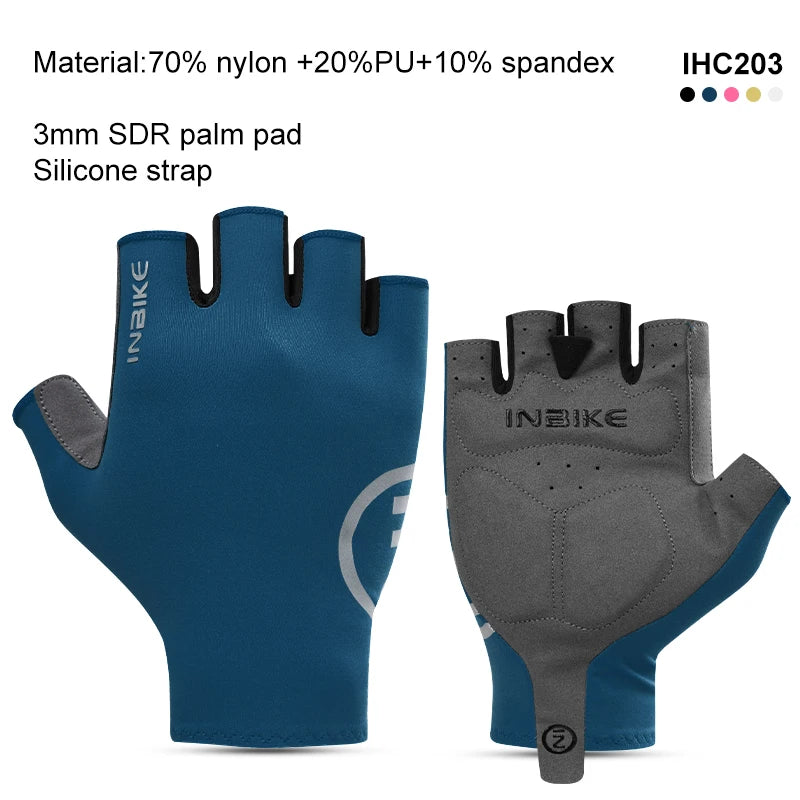 Guantes de Ciclismo INBIKE Unisex – Medio Dedo Ligeros para MTB y Deporte