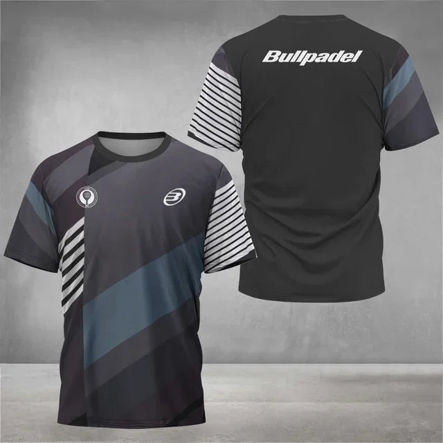 Cool Padel Breathable Short Sleeve Summer Quick Dry Short Sleeve Street Men's Tops 3D Printed T-Shirt New Fitness Series