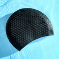 Silicone Swimming Cap for Adults Men Women Waterproof Extra Large Bubble Diving Cap Ear Protecting Waterdrop Swim Cap