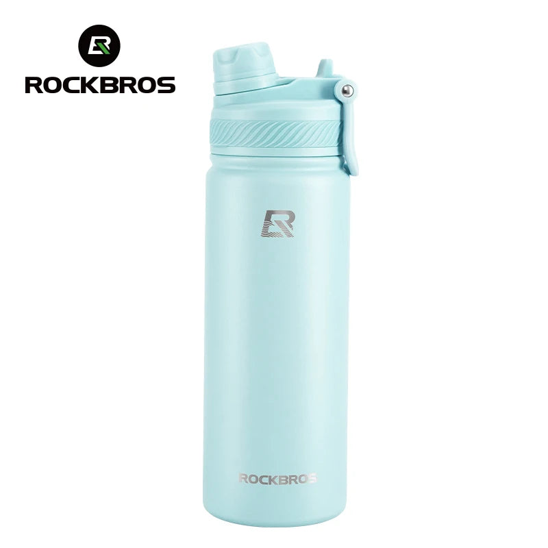Botella Térmica ROCKBROS – Acero Inoxidable 304 para Deporte y Ciclismo