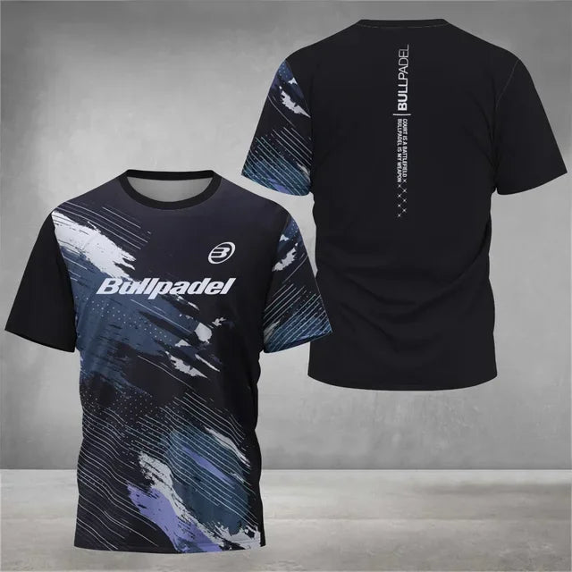 Cool Padel Breathable Short Sleeve Summer Quick Dry Short Sleeve Street Men's Tops 3D Printed T-Shirt New Fitness Series