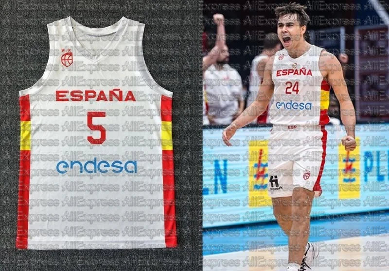 Spanish Quick Drying American Basketball Vest Jersey, Fashionable and Breathable Trendy Clothing