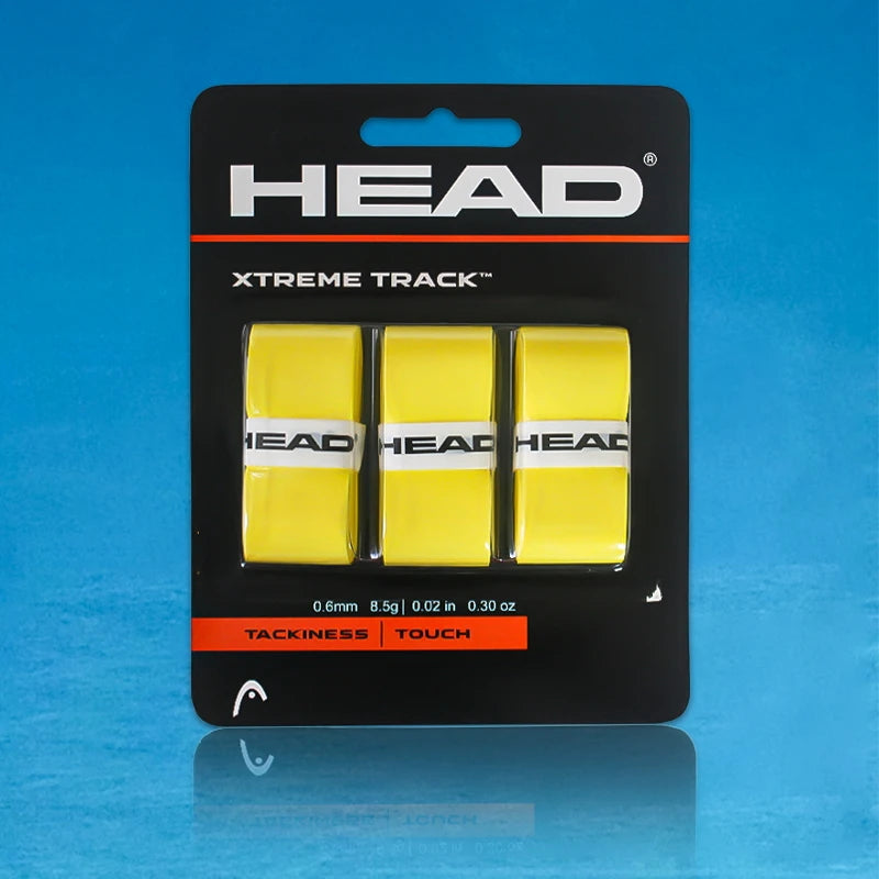 6PCS HEAD Tennis Overgrips Sweatband Absorption Grip Tennis Racket Hand Glue PU Anti-slip Racket Handle Strap Sweat Absorbent