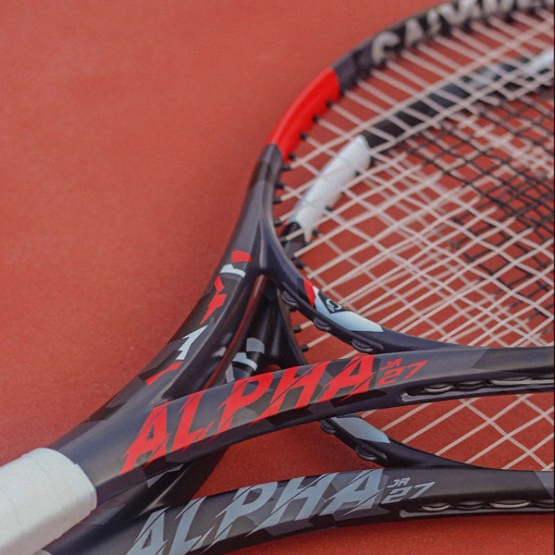 Professional Tennis Racke Full Carbon Fiber Lightweight Tennis Rackets Shock Absorption Rackets Portable Sports Equipments