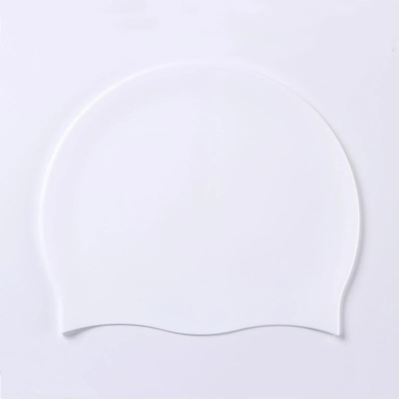 Silicone World Silicone Swimming Cap Men Women Long Hair Waterproof Color Sports High Elastic Adults Swim Pool Hat Diving Hat