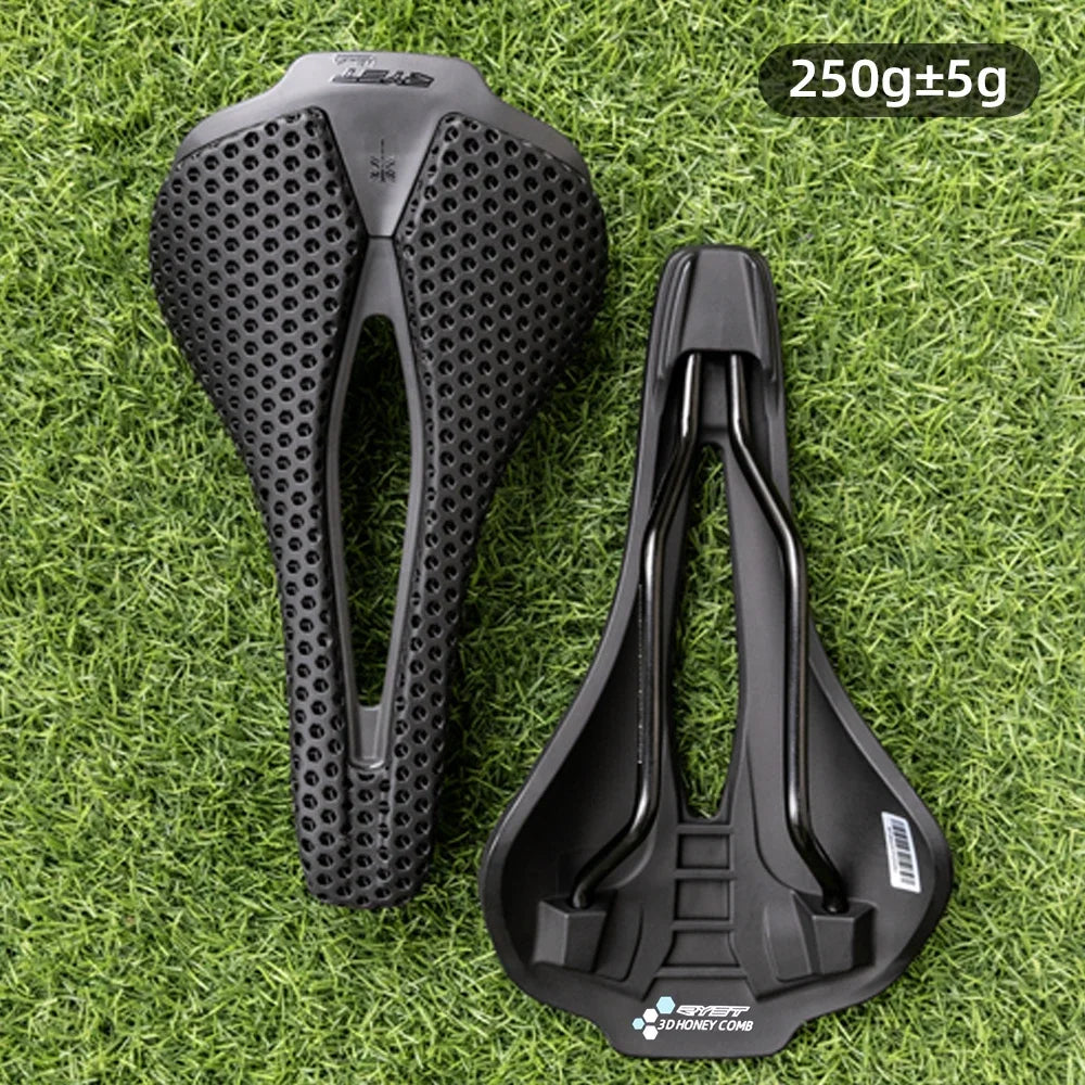 Sillín de bicicleta RYET impreso en 3D, 120 g, cojín de carbono, asiento de bicicleta superligero para MTB, gravel y bicicleta de carretera. Accesorios de ciclismo.