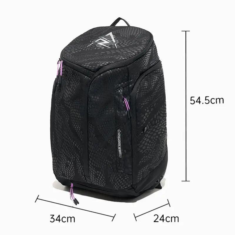 RIGORER Basketball Backpack Z125350102 - Large Capacity Durable Sports Bag for Basketball Training, Fitness & Travel Storage