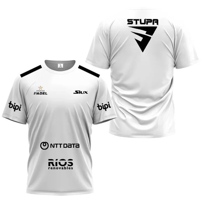 New Men's Fitness Sports T-shirt Breathable Quick Drying shirt Men's Fashion Trend Tennis Sports Short sleeved Men's Clothing