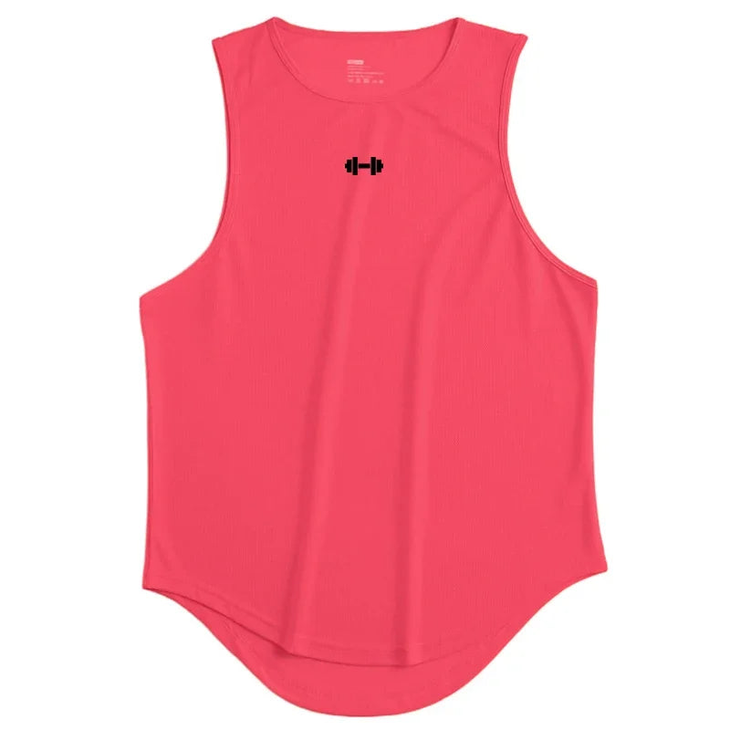 Camisetas deportivas de malla transpirables de secado rápido para gimnasio, fitness y culturismo. Camisetas sin mangas para correr, ideales para entrenamientos y actividades al aire libre.