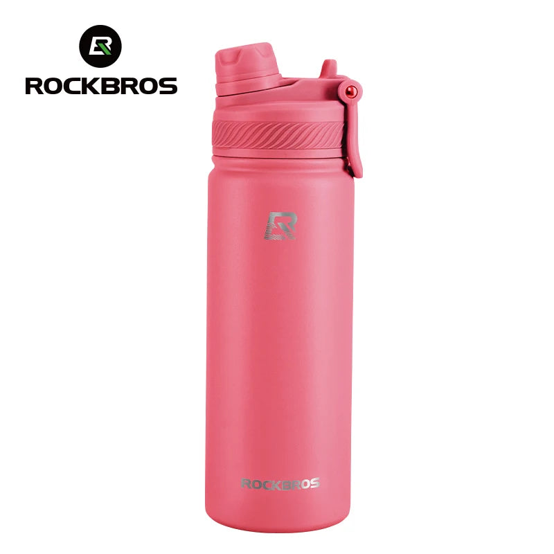 Botella Térmica ROCKBROS – Acero Inoxidable 304 para Deporte y Ciclismo
