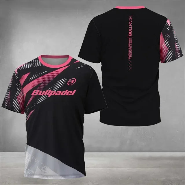 Cool Padel Breathable Short Sleeve Summer Quick Dry Short Sleeve Street Men's Tops 3D Printed T-Shirt New Fitness Series
