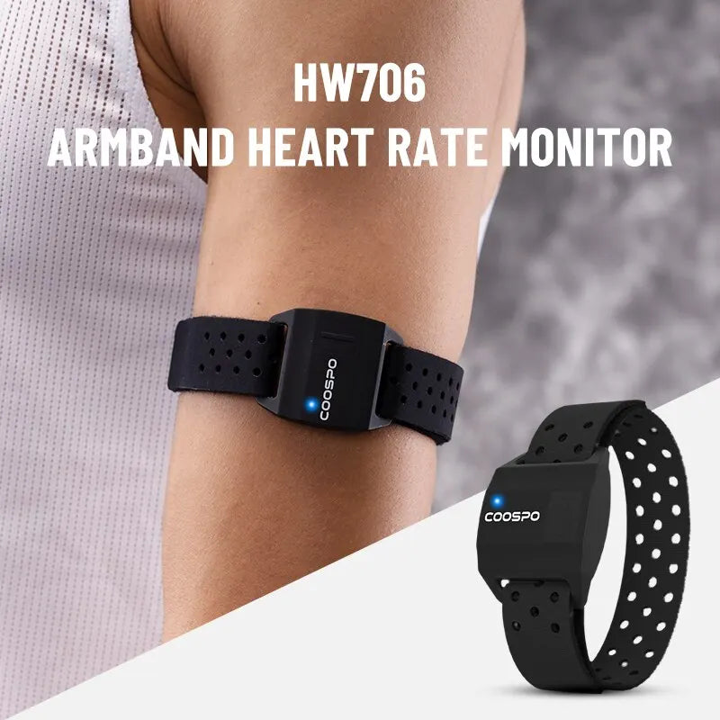 Sensor de Frecuencia Cardíaca COOSPO HW706 – Óptico de Muñeca con Bluetooth 4.0 y ANT+ para Garmin y Wahoo