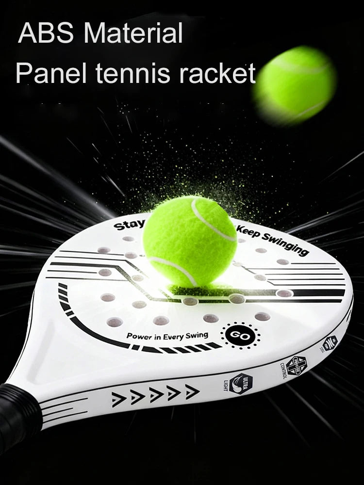 Lightweight Padel Racquet Carbon Fiber Surface with EVA Memory Flex Foam Core for Beginner to Intermediate Players