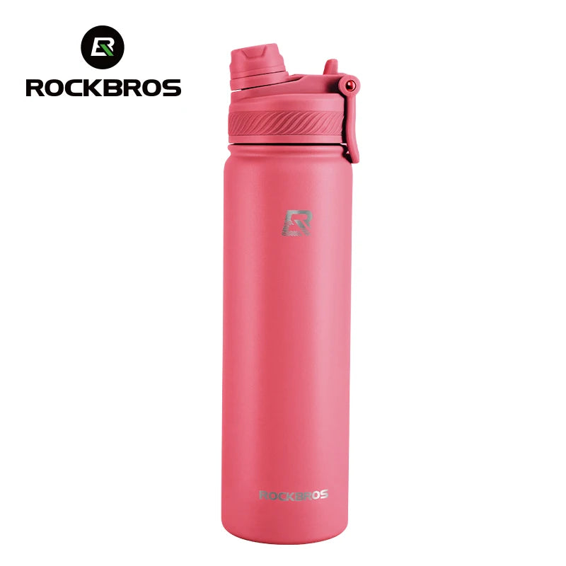 Botella Térmica ROCKBROS – Acero Inoxidable 304 para Deporte y Ciclismo