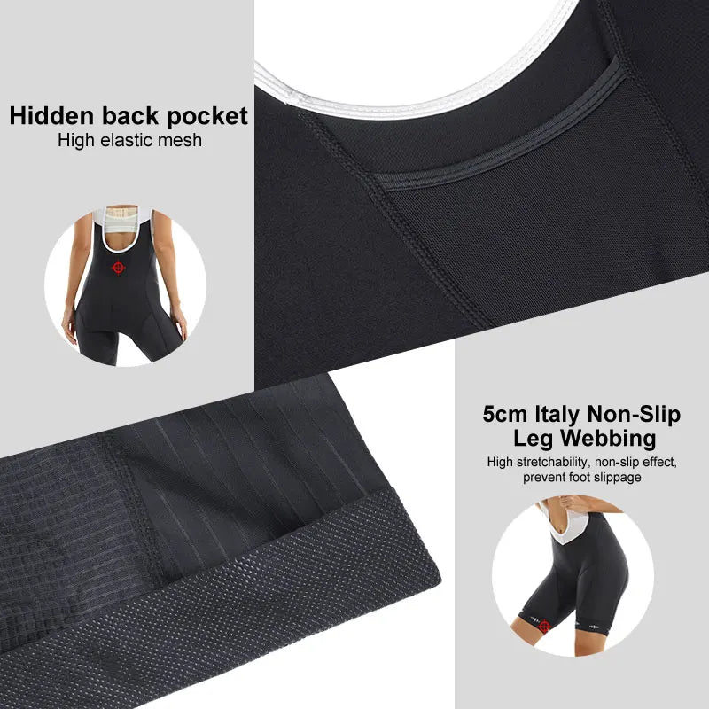 Culotte de ciclismo X-TIGER para mujer, acolchado, para MTB, para rutas de hasta 6 horas, corte ajustado, protección UPF 50+.