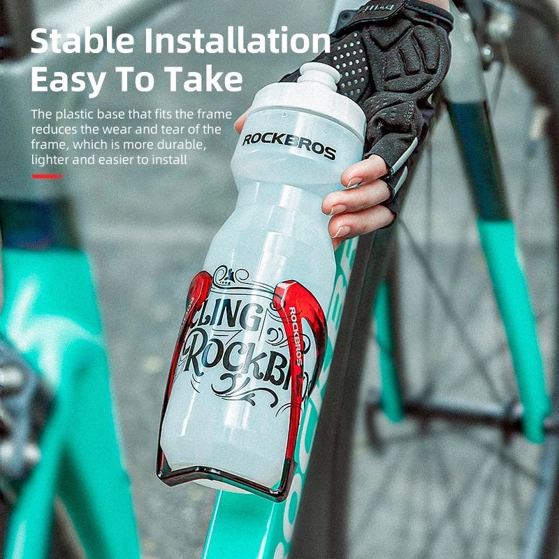 ROCKBROS Bicycle Water Bottle Cage MTB Road Bike Bottle Holder Bracket PC Colorful Cycling Bottle Cage Bicycle Accessory
