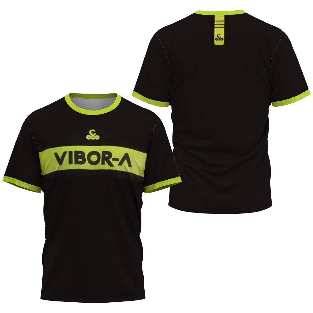2024 Men's Fashion Breathable Tennis Sportswear Men's Sports Sweat Absorbent Padel Printed Ball Wear Men's Quick Drying T-Shirt