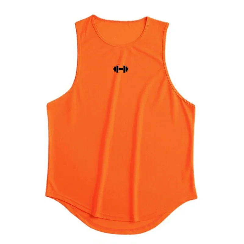 Camisetas deportivas de malla transpirables de secado rápido para gimnasio, fitness y culturismo. Camisetas sin mangas para correr, ideales para entrenamientos y actividades al aire libre.