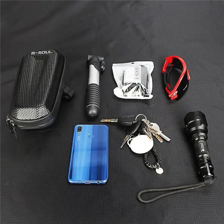 ESLNF New Design Bike Frame Front Hard Shell Top Tube Bag,Cycling Accessories Waterproof Bicycle Saddle Bag