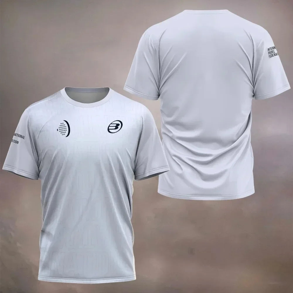 2026 New Padel Tennis Sports Jersey Men's T-Shirt Women Badminton Quick Drying Tops Summer Breathable Tees Padel Short Sleeve
