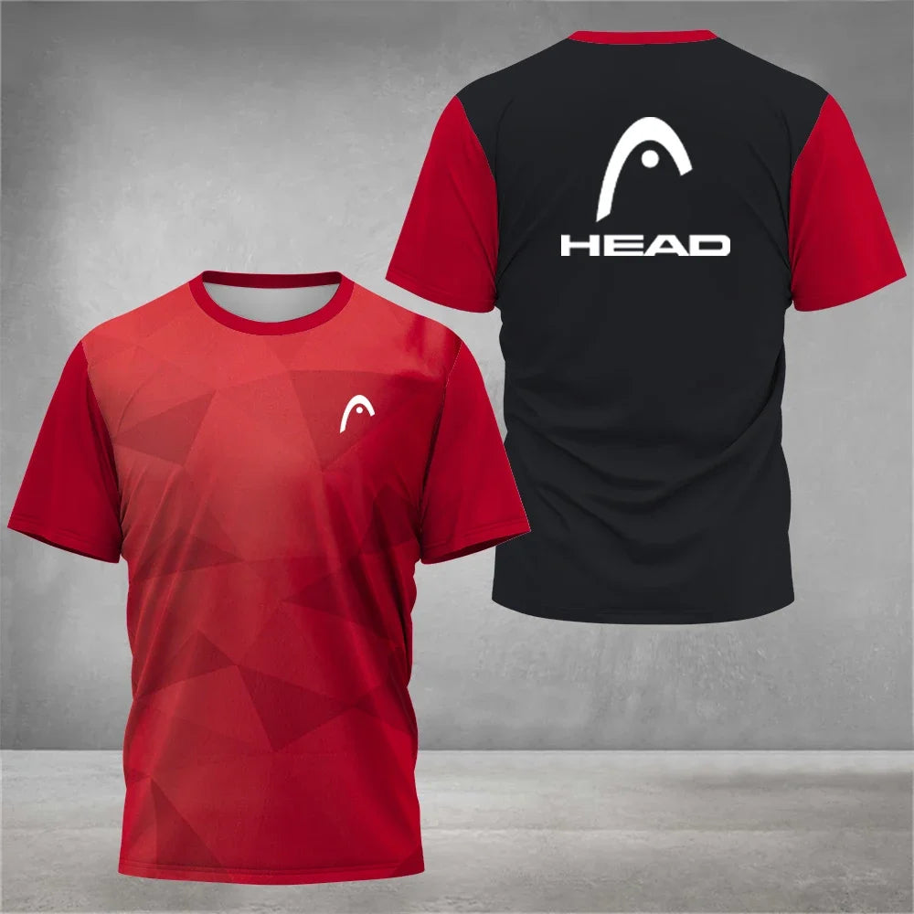 Summer Breathable Mens T Shirt Outdoor Badminton Table Tennis Jersey O Neck Short Sleeve Loose Top New Mountaineering Clothing