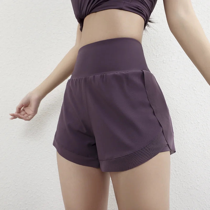 Women Gym Yoga Workout Shorts Athletic High Waisted Shorts Running Girls Dancing Golf Tennis Short With Pockets