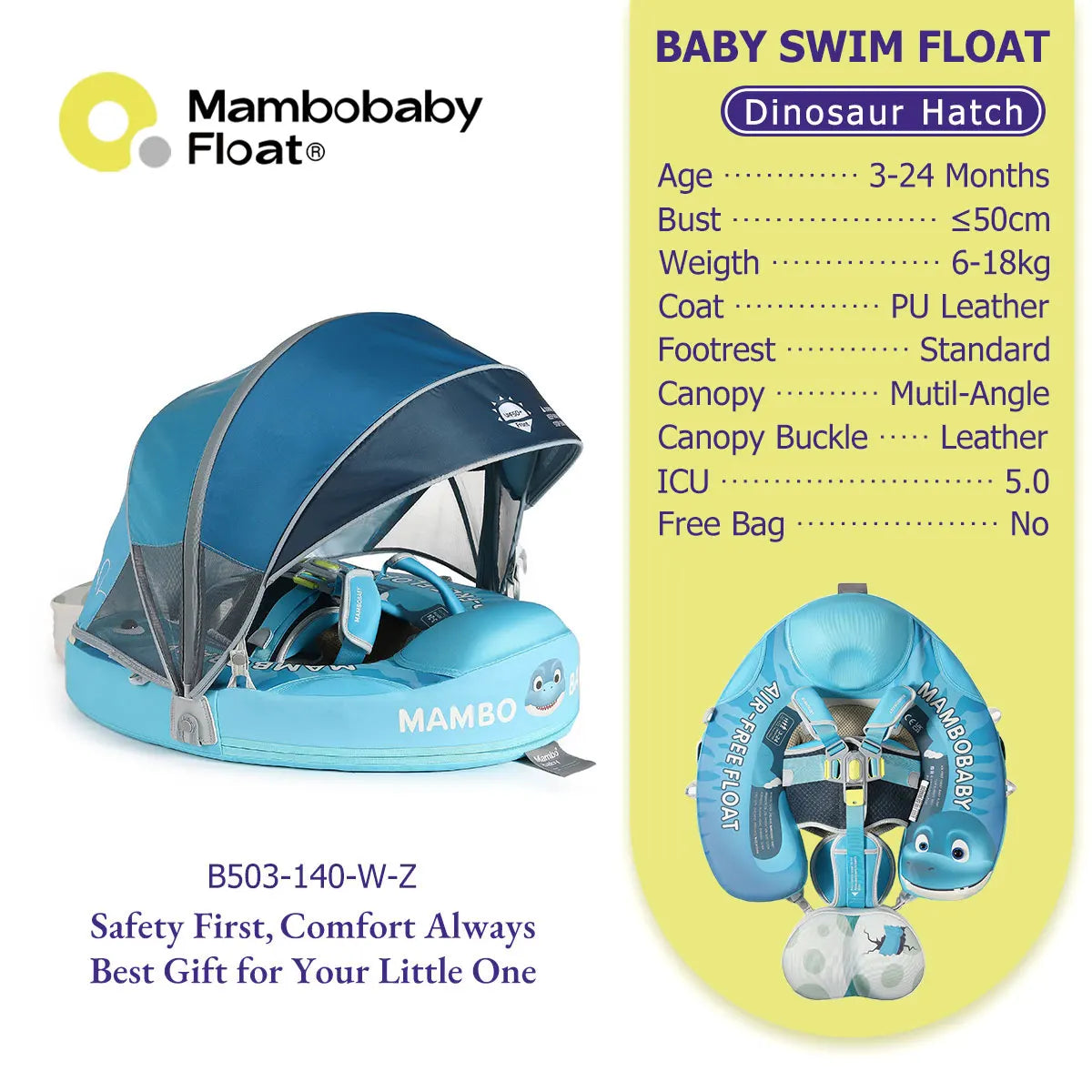 Mambobaby Baby Pool Float Vip 5 Dropshipping Blackproof Pool Mat For Infant Non-Inflatable Natation Buoy With Parasol Beach Toys