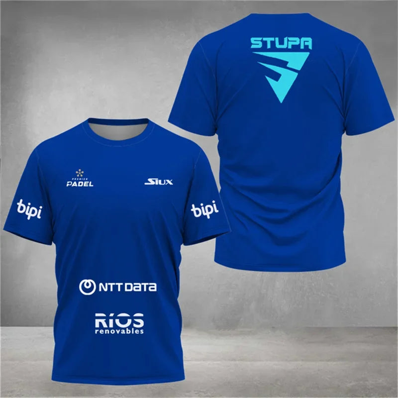 New Men's Fitness Sports T-shirt Breathable Quick Drying shirt Men's Fashion Trend Tennis Sports Short sleeved Men's Clothing