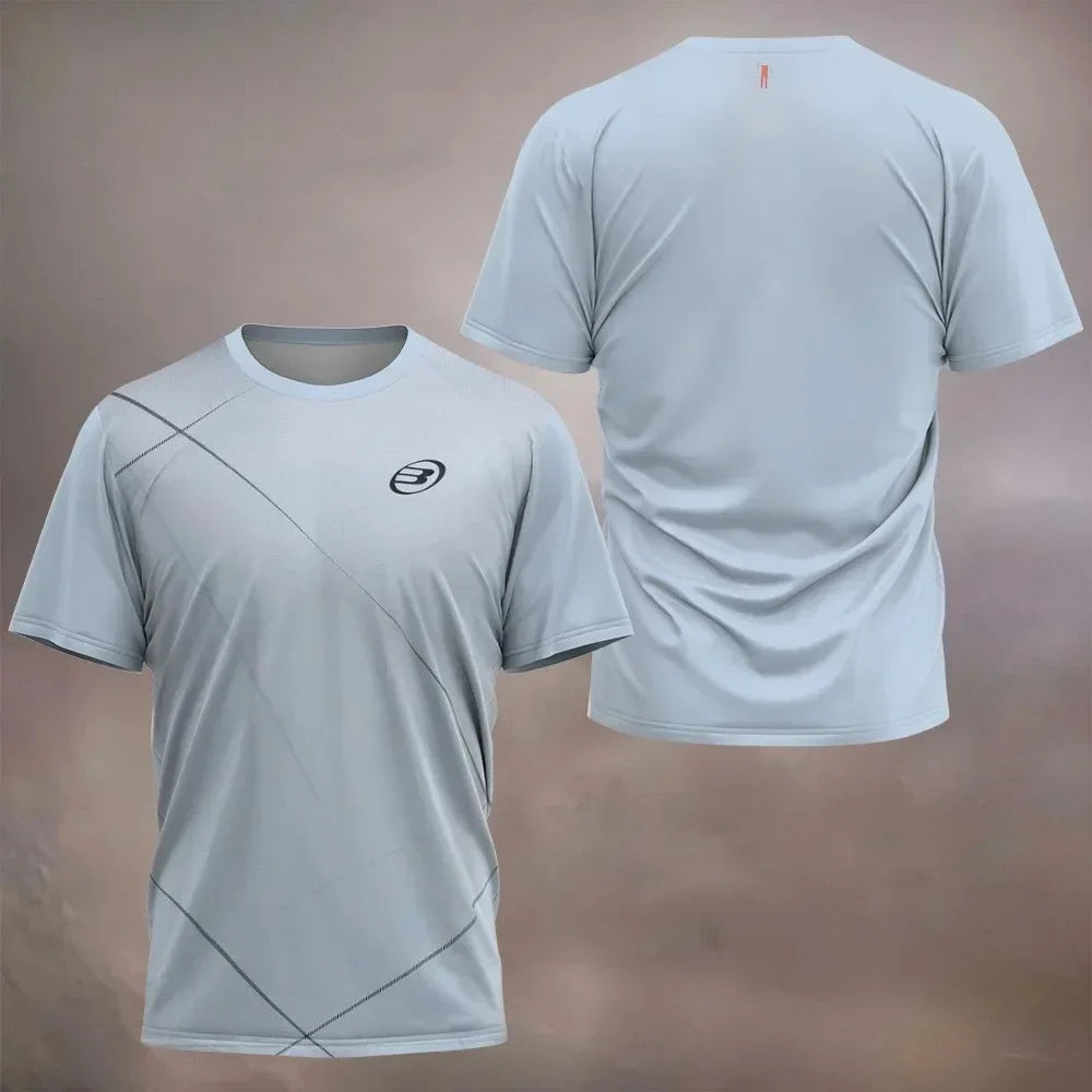 2026 New Padel Tennis Sports Jersey Men's T-Shirt Women Badminton Quick Drying Tops Summer Breathable Tees Padel Short Sleeve