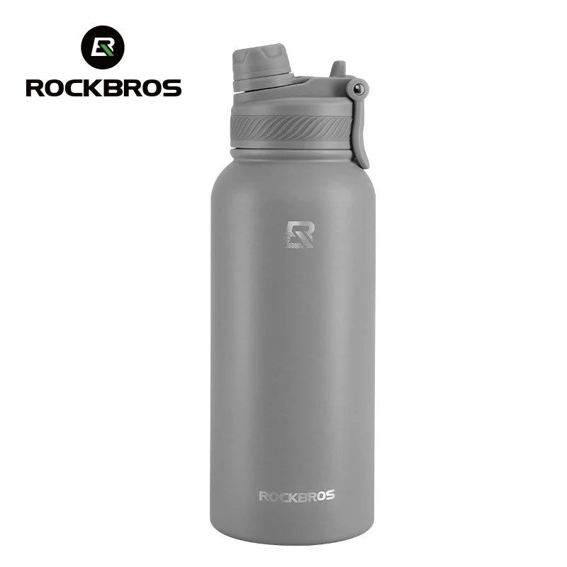Botella Térmica ROCKBROS – Acero Inoxidable 304 para Deporte y Ciclismo