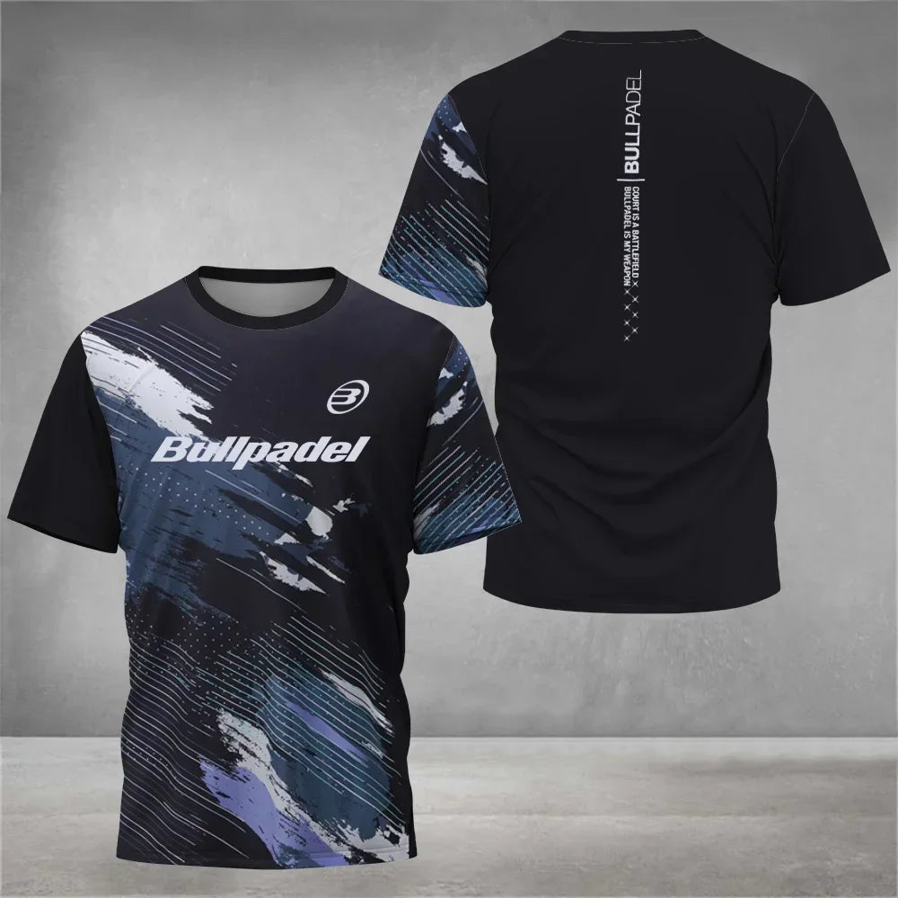 Cool Padel Breathable Short Sleeve Summer Quick Dry Short Sleeve Street Men's Tops 3D Printed T-Shirt New Fitness Series