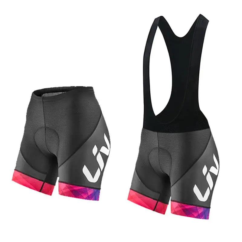 LIV, pantalones cortos de ciclismo para mujer, pantalones cortos deportivos ajustados estándar para bicicleta, acolchado de gel, pantalones cortos de ciclismo de montaña para mujer, pantalones.
