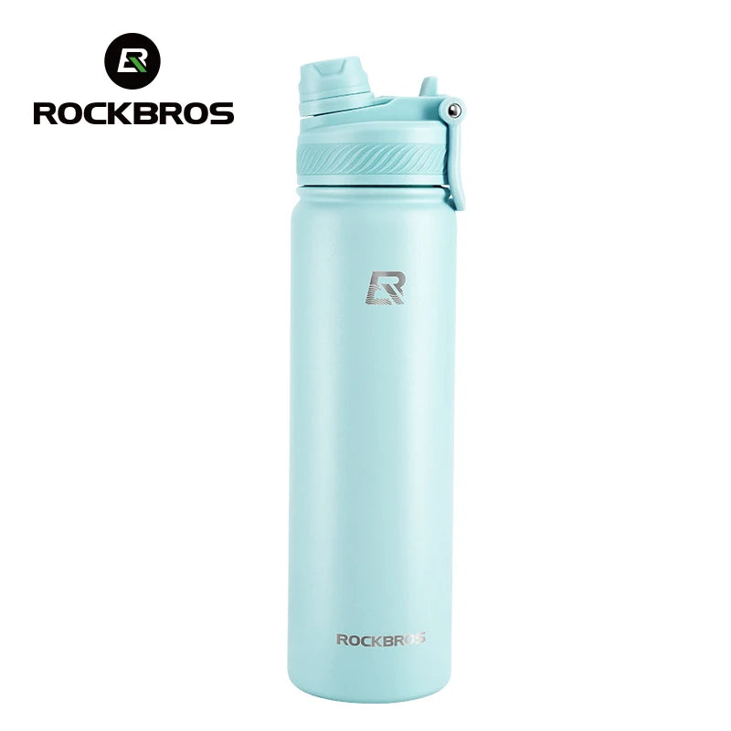 Botella Térmica ROCKBROS – Acero Inoxidable 304 para Deporte y Ciclismo