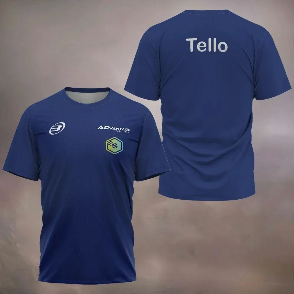 2026 New Padel Tennis Sports Jersey Men's T-Shirt Women Badminton Quick Drying Tops Summer Breathable Tees Padel Short Sleeve