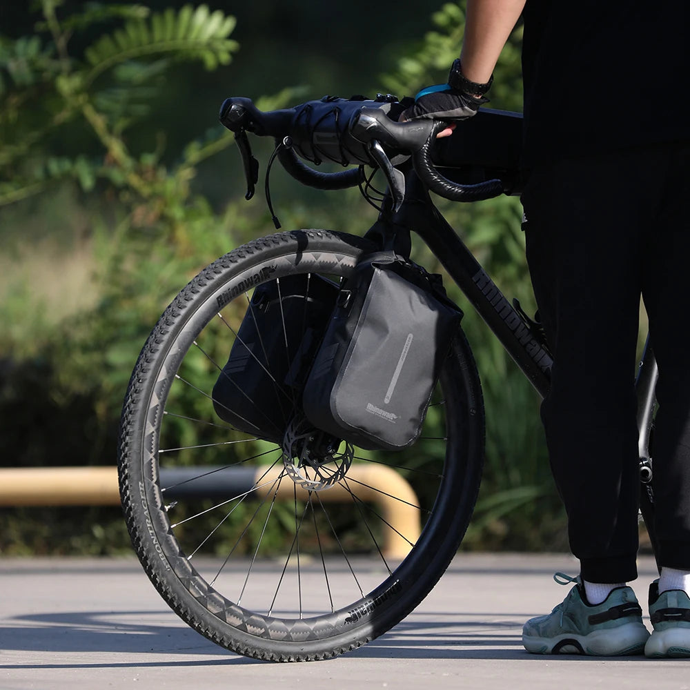 Rhinowalk Bike Quick Release Front Fork Bag 2 PCS  4L/6L Waterproof Cycling Electric Scooter Vehicle Bag Storage Accessory