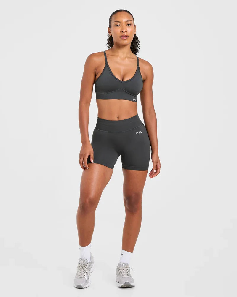 Conjunto Deportivo Yoga Mujer AYBL — Sujetador + Shorts Sin Costuras