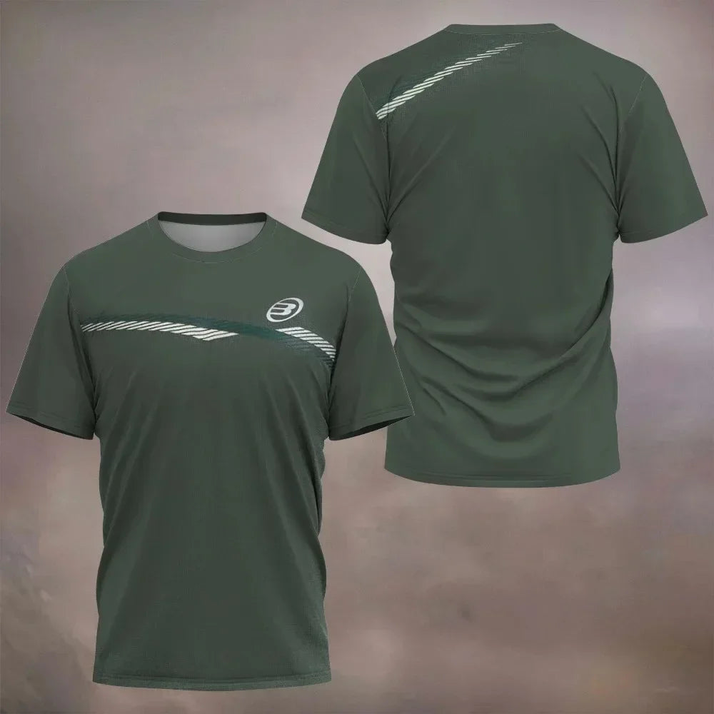 2026 New Padel Tennis Sports Jersey Men's T-Shirt Women Badminton Quick Drying Tops Summer Breathable Tees Padel Short Sleeve