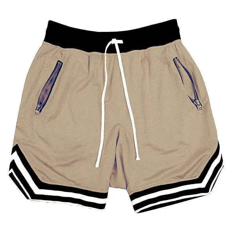 Summer Basketball Men Loose Sport Shorts Quick Drying Mesh Sports Five-point Pants Oversized Sports Shorts