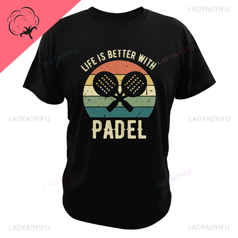 Porque Pierdo Al Padel Divertido Tshirt Funny Cotton T Shirt Casual Soft Premium Men Clothing Shirt Graphic Tee Shirt Summer Top