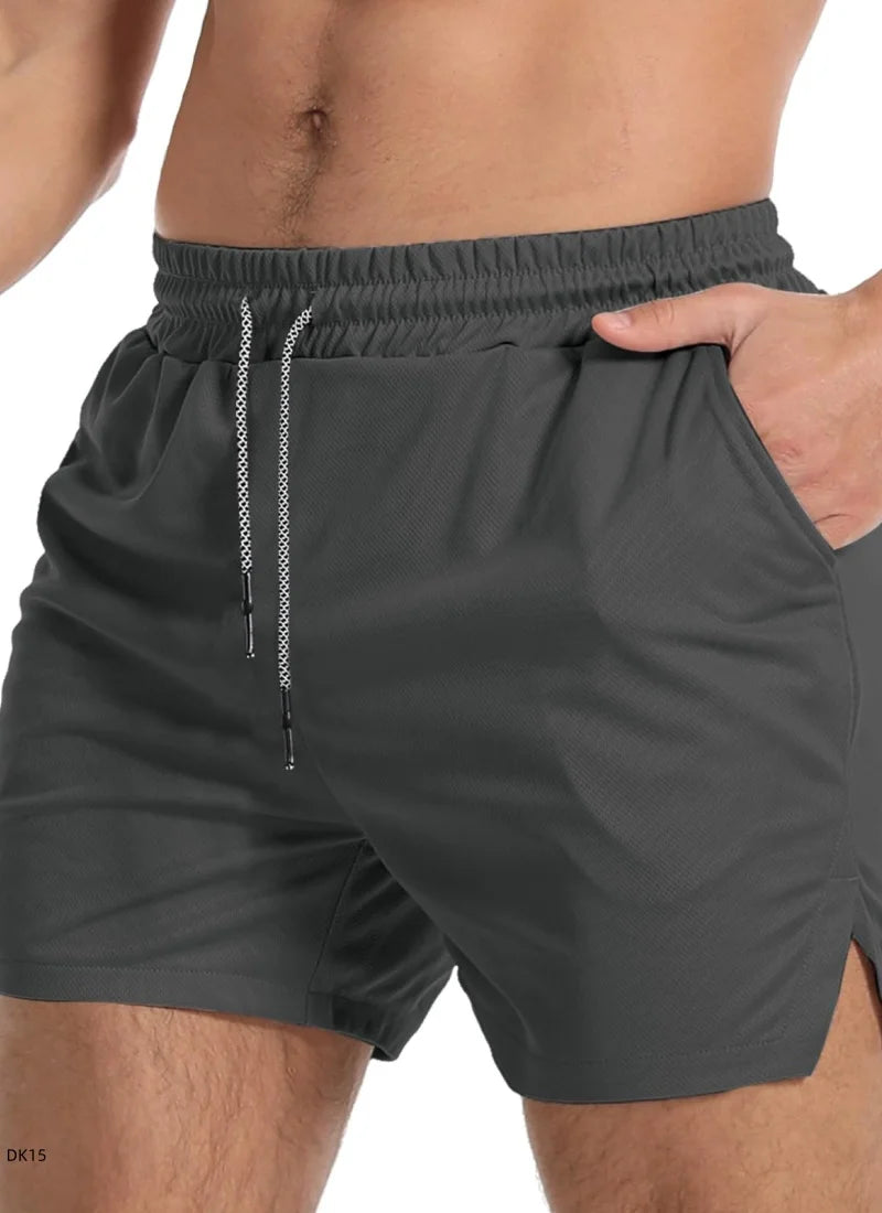 Men's sports shorts, breathable tennis shorts, quick drying badminton pants, outdoor running sportswear, summer, new double-laye