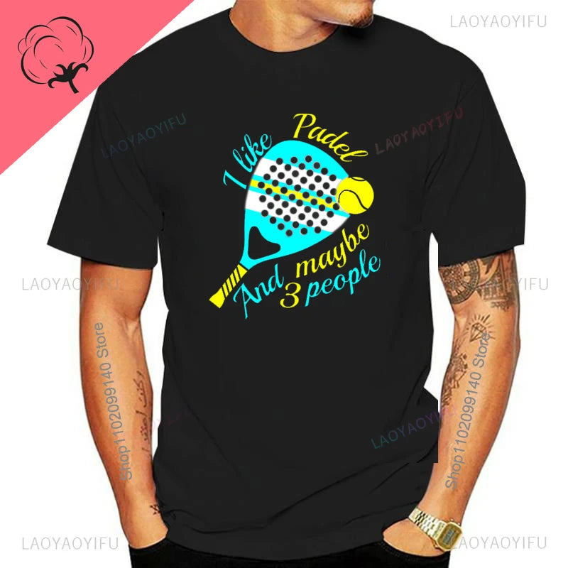 Porque Pierdo Al Padel Divertido Tshirt Funny Cotton T Shirt Casual Soft Premium Men Clothing Shirt Graphic Tee Shirt Summer Top