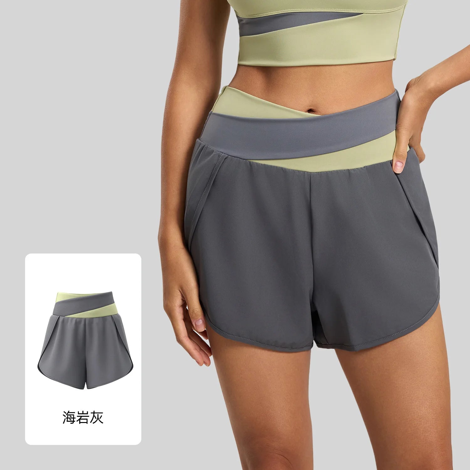Breathable High Waist Yoga Tennis Shorts with Pocket Women's Lightweight Quick-dry Elestic Golf Athletic Fitness Running Shorts