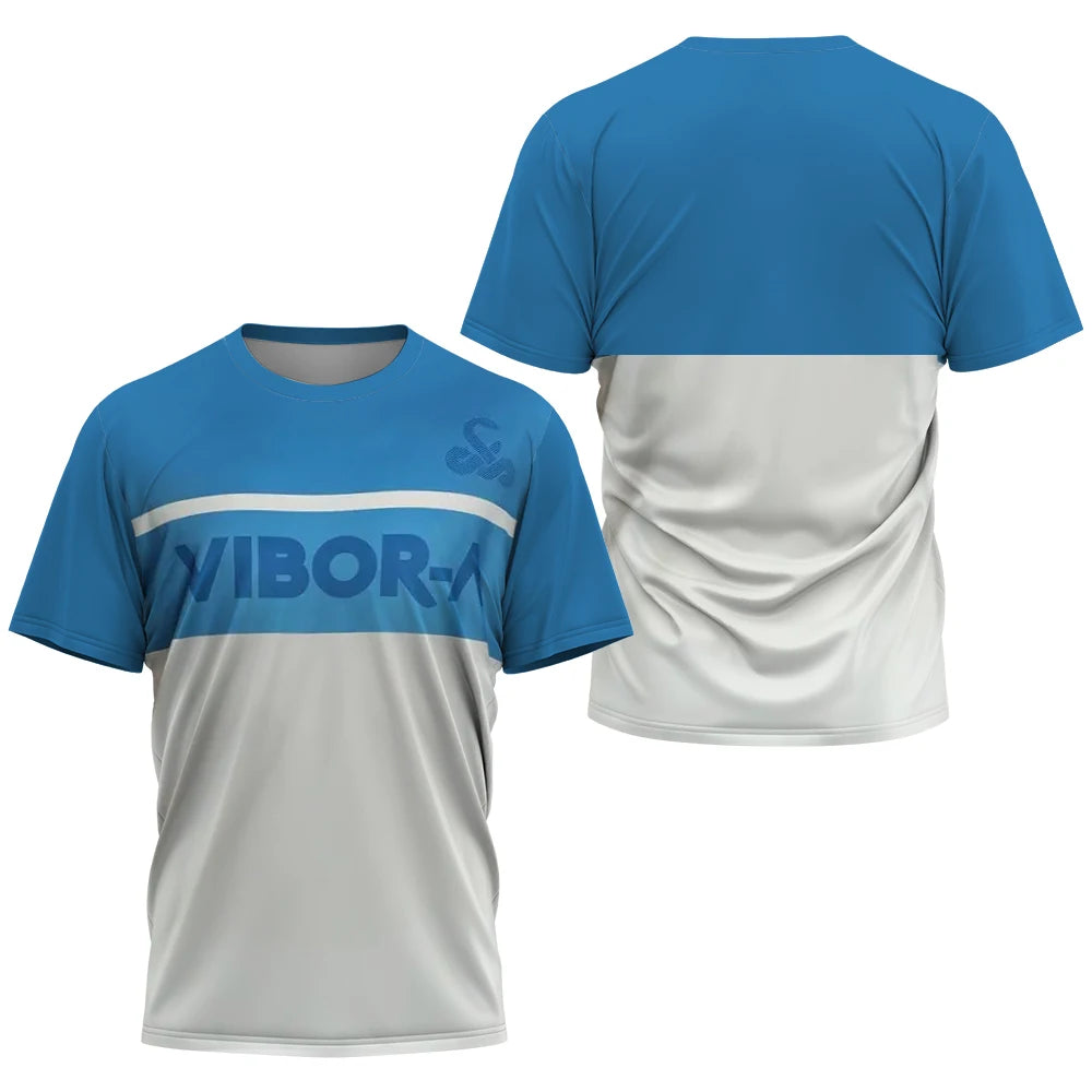 2024 Men's Fashion Breathable Tennis Sportswear Men's Sports Sweat Absorbent Padel Printed Ball Wear Men's Quick Drying T-Shirt