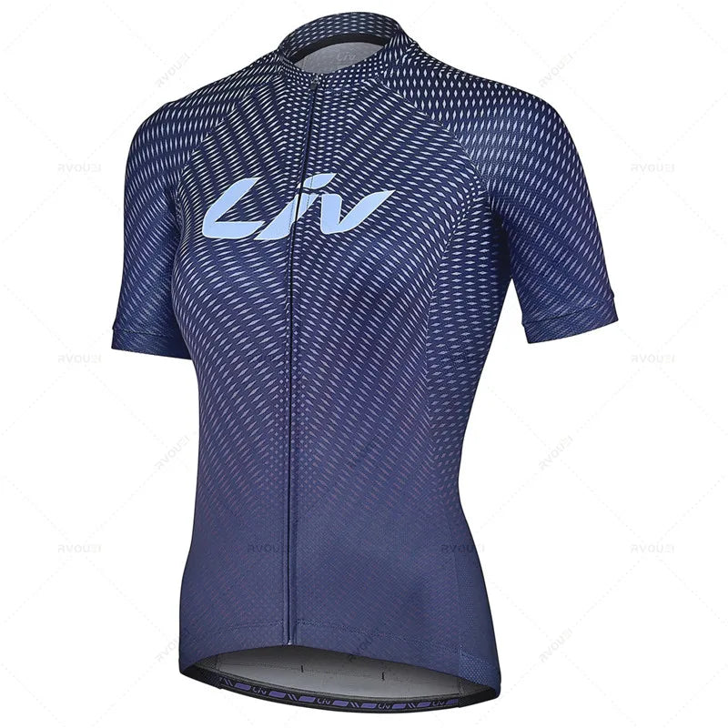 Maillot de ciclismo de verano para mujer Liv 2022, transpirable, para MTB, ropa de ciclismo de montaña, maillot, ropa de ciclismo