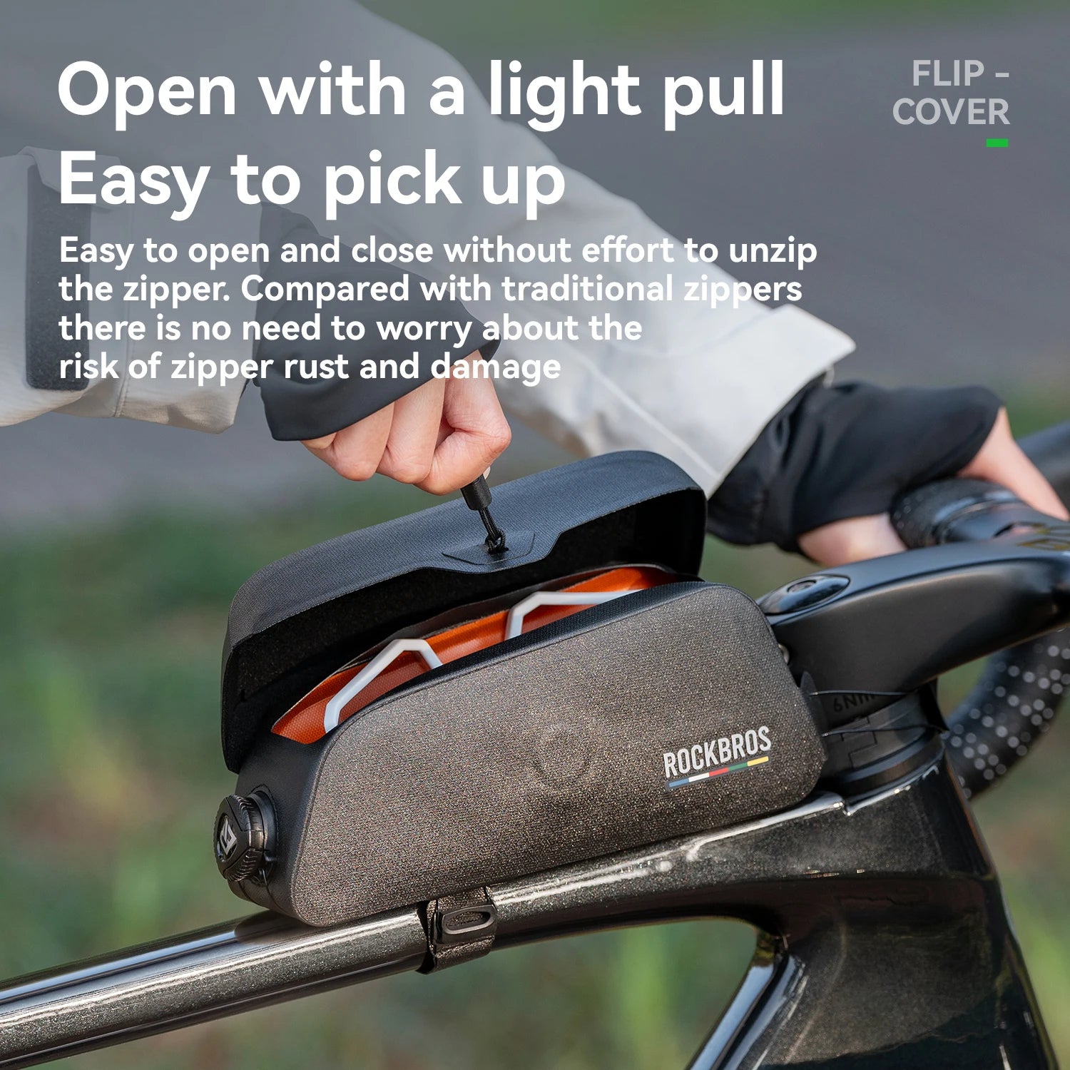 Bolsa de Tubo Superior ROCKBROS – Impermeable y Ligera para Accesorios de Bicicleta