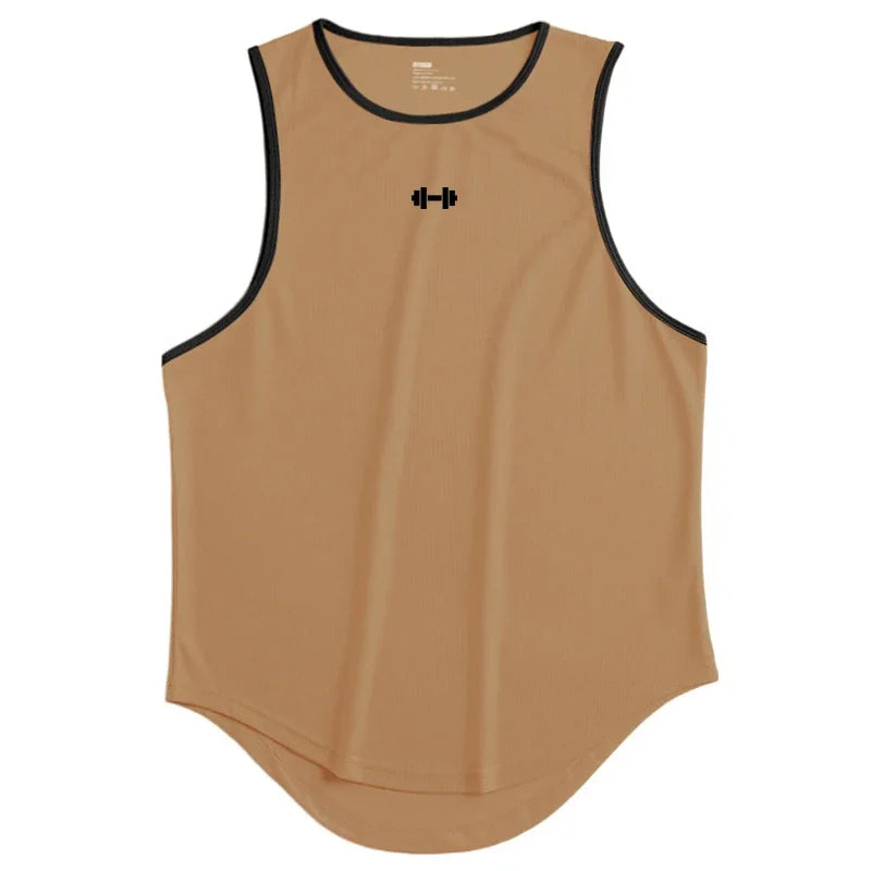 Camisetas deportivas de malla transpirables de secado rápido para gimnasio, fitness y culturismo. Camisetas sin mangas para correr, ideales para entrenamientos y actividades al aire libre.