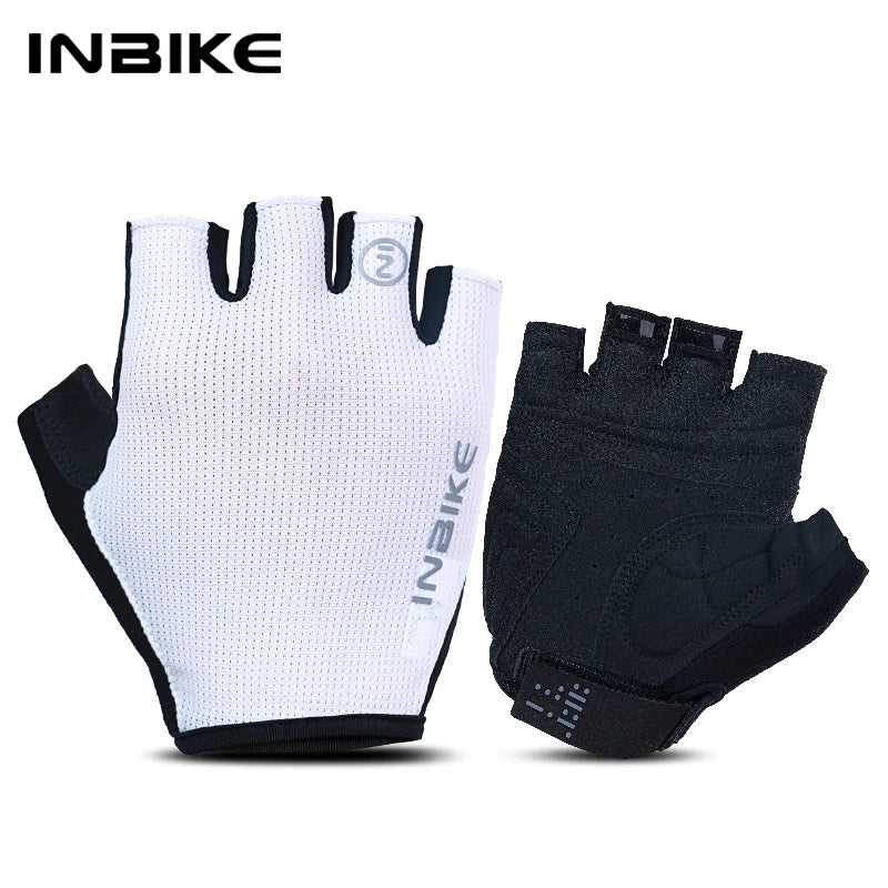 Guantes de Ciclismo INBIKE Verano – Medio Dedo Antideslizantes y Transpirables