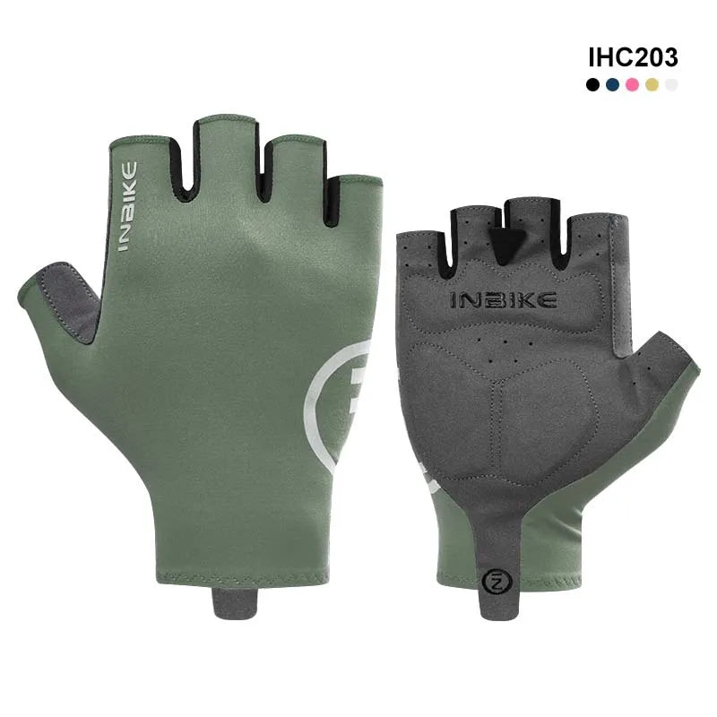 Guantes de Ciclismo INBIKE Unisex – Medio Dedo Ligeros para MTB y Deporte