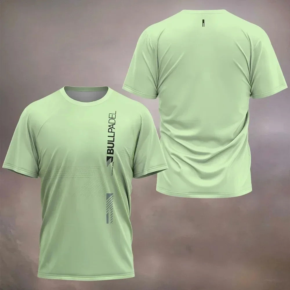 2026 New Padel Tennis Sports Jersey Men's T-Shirt Women Badminton Quick Drying Tops Summer Breathable Tees Padel Short Sleeve